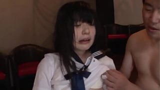 Petite Japanese Teen In Uniform cnc DeepThroat Crying and Gangbang With Older Men